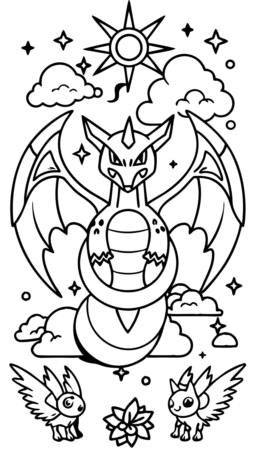 coloriage de pokemon légendaire